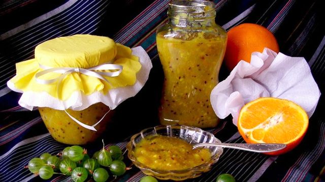 Варенье из крыжовника с цитрусовыми