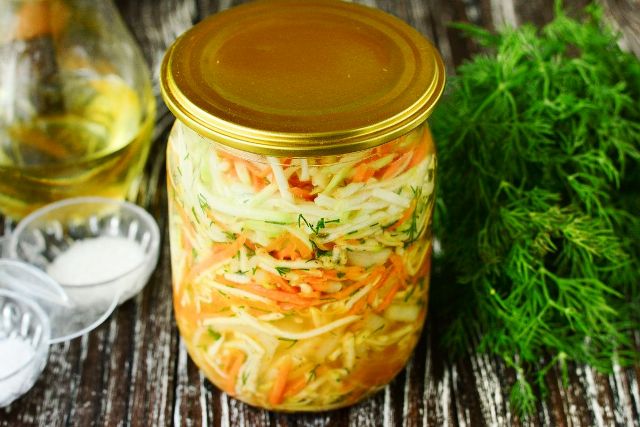 Острые кабачки по-корейски