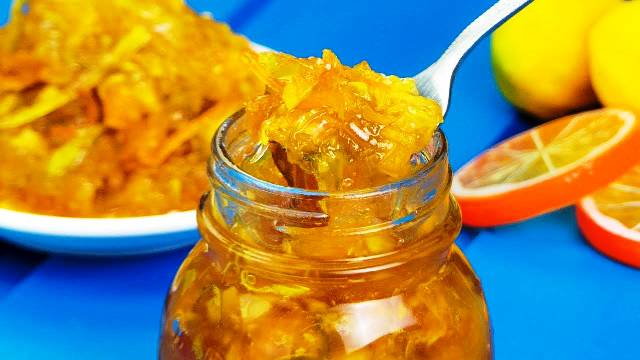 Джем из кабачков и цитрусовых