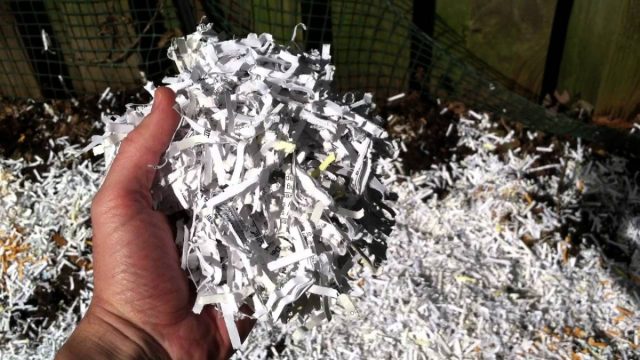 Применение измельченной бумаги в качестве мульчи
