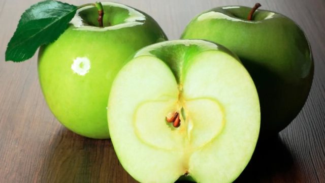 Зеленоватая мякоть плодов Грэнни Смит